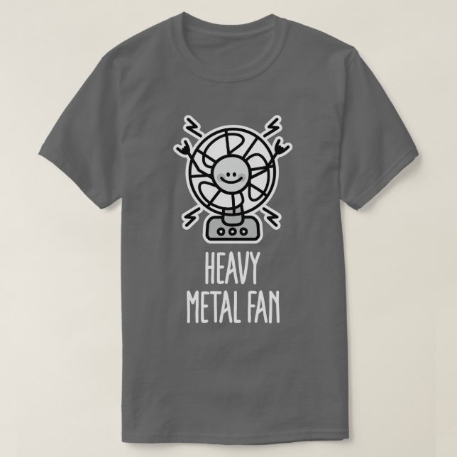 Funny Heavy Metal Lüfter Punk Hard Rock Mu T-Shirt (Design vorne)