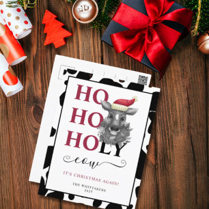 Funny Heilige Kuh Cowhide Muster Weihnachten