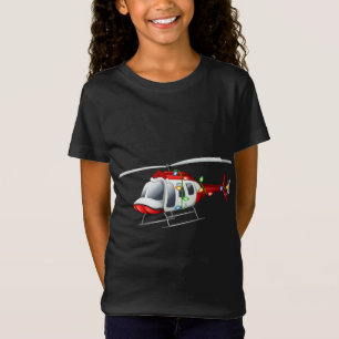 Funny Helicopter Lover Xmas Weihnachtsmannmütze He T-Shirt