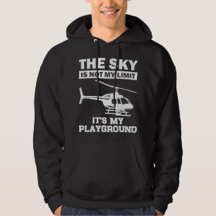 Funny Helicopter Pilot Geschenk für Männer Frauen Hoodie
