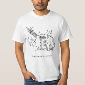 Funny Hell eines Anwalts Cartoon T - Shirt