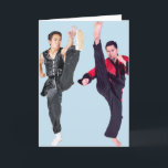 FUNNY HELLO MARTIAL ARTS KARATE GREETCARD FEIERTAGSKARTE<br><div class="desc">HELLO "HI YA!" KARATE CARD</div>