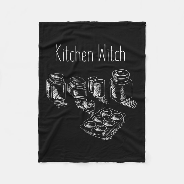 Funny Herbalist Kitchen Hexenkochen Ch Fleecedecke (Vorderseite)