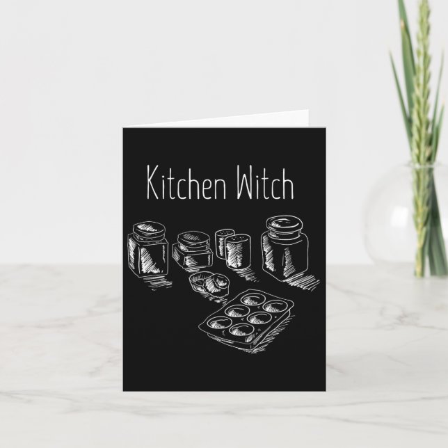 Funny Herbalist Kitchen Hexenkochen Ch Karte (Vorderseite)