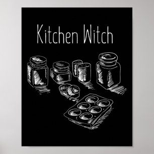 Funny Herbalist Kitchen Hexenkochen Ch Poster
