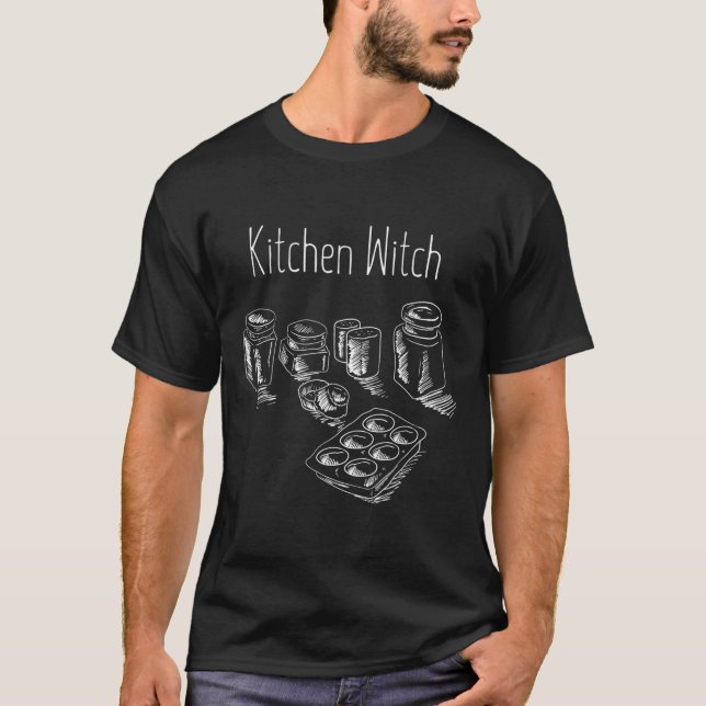 Funny Herbalist Kitchen Hexenkochen Ch T-Shirt (Vorderseite)