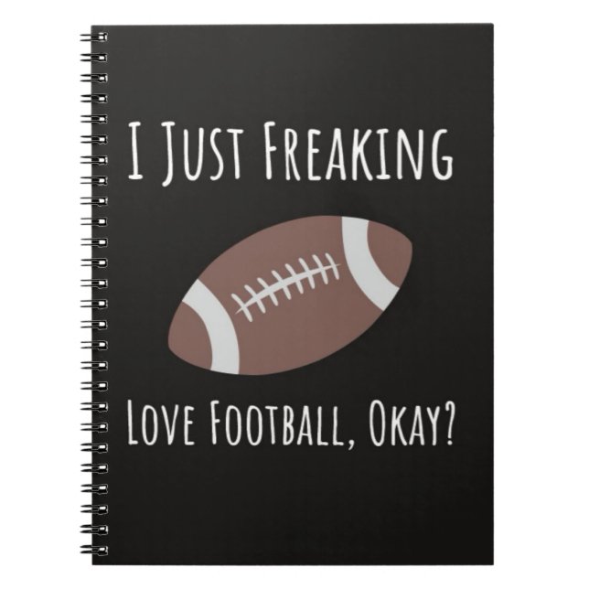 Funny Herbst präsentiert für Fußballfans Notizblock (Vorderseite)