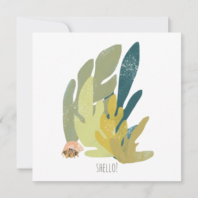 Funny Hermit Crab Karte (Vorderseite)