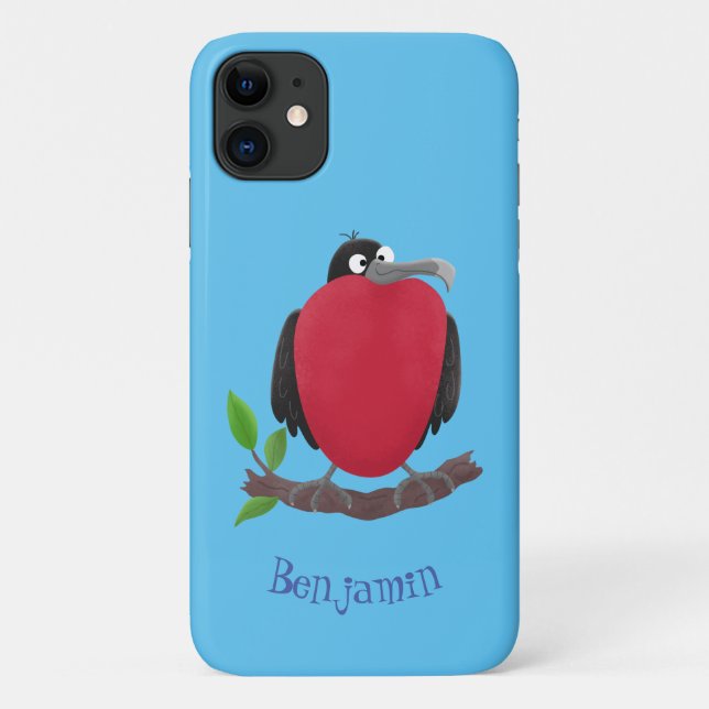 Funny herrlicher Fregatte Vogel Cartoon Case-Mate iPhone Hülle (Rückseite)