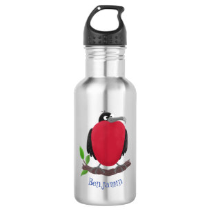 Funny herrlicher Fregatte Vogel Cartoon Edelstahlflasche