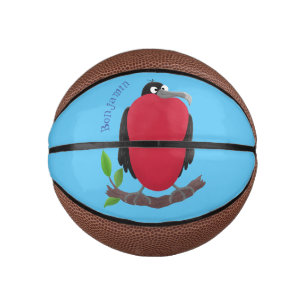 Funny herrlicher Fregatte Vogel Cartoon Mini Basketball
