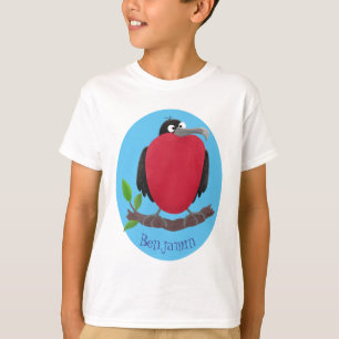Funny herrlicher Fregatte Vogel Cartoon T-Shirt