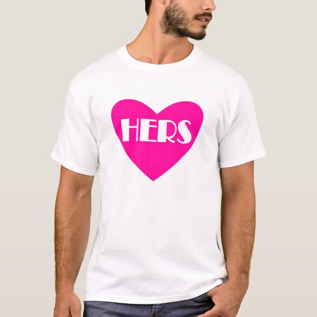 Funny Hers Titelehe Shirt (Vorderseite)