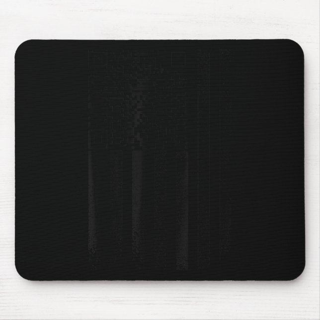 Funny Hes Back Trump Scan Code QR, beunruhigter Am Mousepad (Vorne)