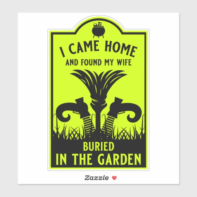 Funny Hexe Ehefrau Aufkleber (Blatt)