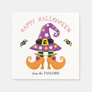 Funny Hexe Feet Halloween Serviette