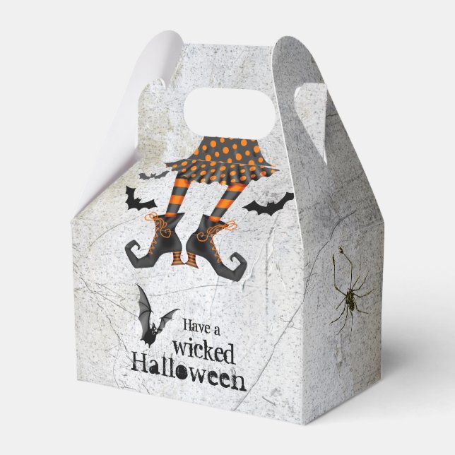 Funny Hexen Legs Wicked Halloween Geschenkschachtel (Vorderseite)