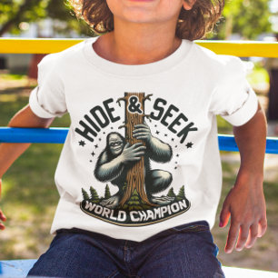 Funny Hide & Seek Weltmeister Bigfoot T - Shirt