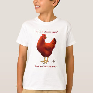 Funny Hier ist dein Huhn Nugget Red Hen T-Shirt