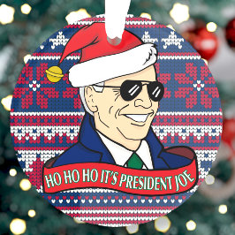 Funny hieß sein Präsident Joe Biden Acrylweihnacht Ornament