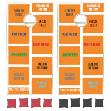Funny High Stakes Furless Players Cornhole Set