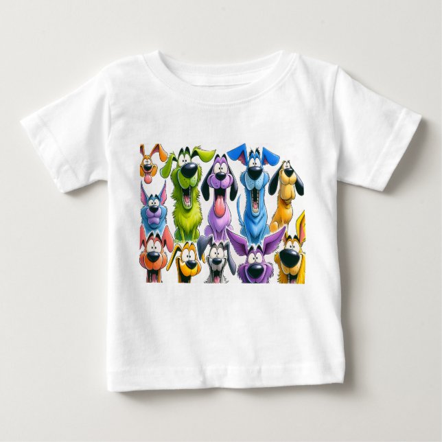 Funny Highland Cow with Coffee SVG - Niedlicher Ca Baby T-shirt (Vorderseite)