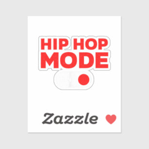 Funny Hip Hop Design für Männer Frauen 90er Hip Ho Aufkleber