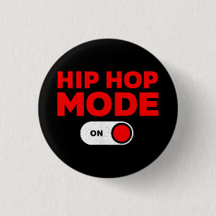 Funny Hip Hop Design für Männer Frauen 90er Hip Ho Button
