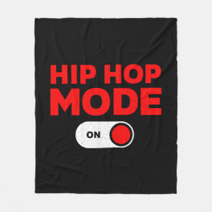 Funny Hip Hop Design für Männer Frauen 90er Hip Ho Fleecedecke