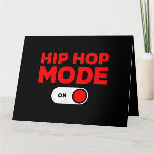Funny Hip Hop Design für Männer Frauen 90er Hip Ho Karte