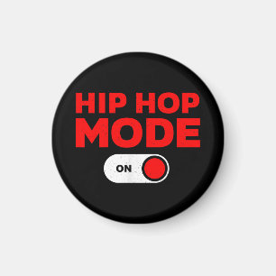 Funny Hip Hop Design für Männer Frauen 90er Hip Ho Magnet