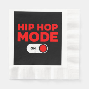 Funny Hip Hop Design für Männer Frauen 90er Hip Ho Serviette