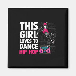 Funny Hip Hop Tanzen Kunst für Kinder Girls Angesa Magnet