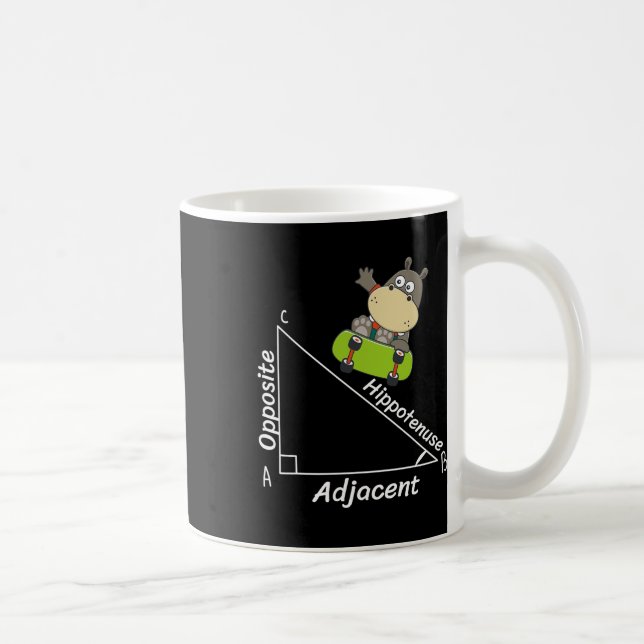 Funny Hipo Skater Geometry Hypotenuse Math Boy Gir Kaffeetasse (Rechts)