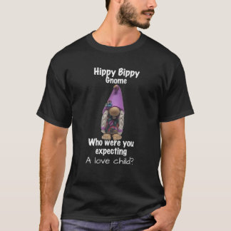Funny Hippy Bippy Gnome Hippie Vintage Liebe Kind T-Shirt