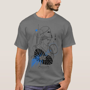 Funny Hipster Griechische Göttin Athena Römischer T-Shirt