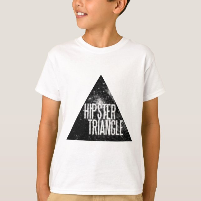 Funny Hipster Triangle T-Shirt (Vorderseite)