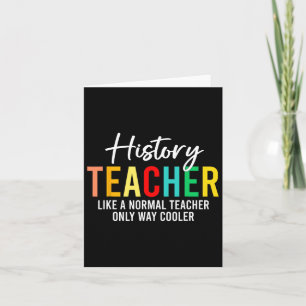 Funny History Teacher definiert zurück zur Schule Karte