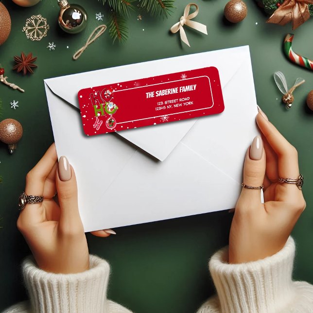 Funny HO HO HO Retro Weihnachtsfeiertag Rückkehr (Von Creator hochgeladen)