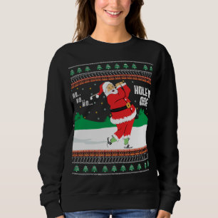 Funny Ho Ho Ho Ugly Santa Golf Weihnachtskraut J Sweatshirt