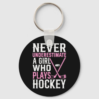 Funny Hockey Art For Girls Women Field Hockey Play Schlüsselanhänger