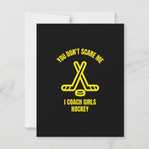 Funny hockey coach dankeskarte