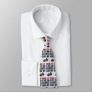 Funny Hockey Enforcer Neck Tie Krawatte