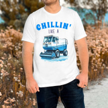 Funny Hockey Fan Chillin Wie ein Eisaufbereiter