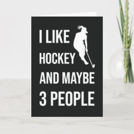 Funny Hockey Girls Cards Damen Sportspieler Fan Karte