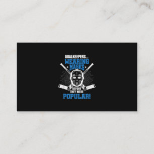 Funny Hockey Goalie Mask Pun Ice Hockey Visitenkarte