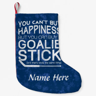 Funny Hockey Goalie Weihnachtsfeiertag Strumpf ind Kleiner Weihnachtsstrumpf