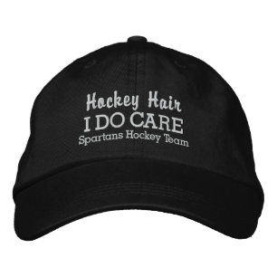 Funny "Hockey Hair I DO Care" benutzerdefinierter Bestickte Kappe
