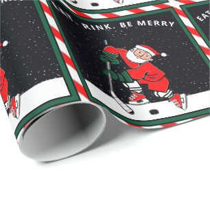 Funny Hockey Holiday Geschenkpapier