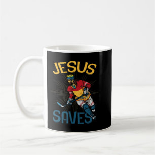 Funny Hockey Jesus Rettete Hockey Goalie Christlic Kaffeetasse